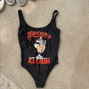 Moschino Black Ice Cream Swimsuit
